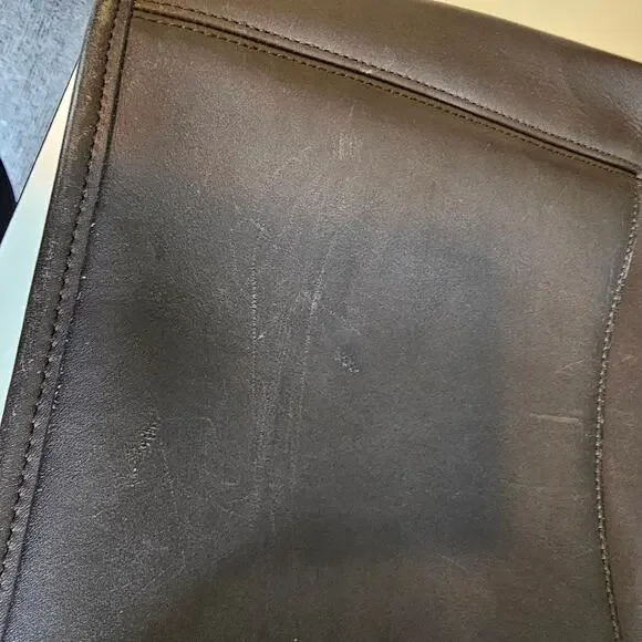 Vintage Coach Slim Duffle Sac Bag 9816 Leather Purse - Picture 9 of 13